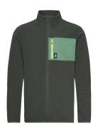 Fleece Jacket Sport Sweatshirts & Hoodies Fleeces & Midlayers Khaki Green Bula