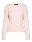 Cable-Knit Cotton Cardigan Tops Knitwear Cardigans Pink Lauren Ralph Lauren