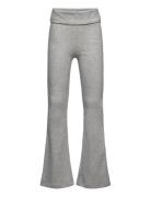 Nlfbenedicte Fold Down Bootcut Pant Bottoms Trousers Grey LMTD