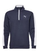 Cloudspun T7 1/4 Zip Tops Sweatshirts & Hoodies Sweatshirts Navy PUMA Golf