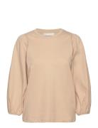 Zummeiw Blouse Ls Tops Blouses Long-sleeved Beige InWear