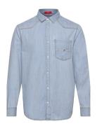 Tjm Rlx Western Denim Shirt Tops Shirts Casual Blue Tommy Jeans