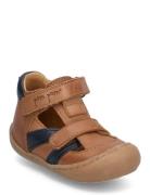 Walkers™ Velcro Sandal Shoes Summer Shoes Sandals Brown Pom Pom