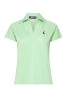 Tailored Fit Mesh Polo Shirt Sport T-shirts & Tops Polos Green Ralph Lauren Golf