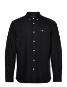 Regular Fit Light Weight Oxford Shirt Tops Shirts Casual Black Lyle & Scott