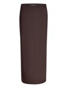 Skirt Lang Nederdel Brown Sofie Schnoor