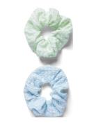 Pckaya A 2-Pack Scrunchie Accessories Hair Accessories Scrunchies Blue Pieces
