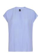 Berita Tops Blouses Sleeveless Blue BOSS