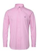 Custom Fit Plaid Stretch Poplin Shirt Tops Shirts Casual Pink Polo Ralph Lauren