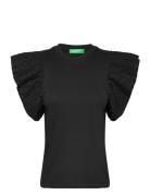 T-Shirt Tops T-shirts & Tops Short-sleeved Black United Colors Of Benetton