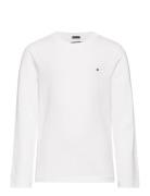 Boys Basic Cn Knit L/S Tops T-shirts Long-sleeved T-Skjorte White Tommy Hilfiger