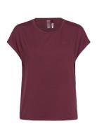 Onpaubree Life On Ss Bat Loose Tee Noos Sport T-shirts & Tops Short-sleeved Burgundy Only Play