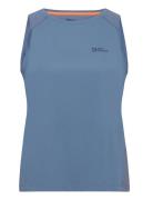 Prelight Chill Tank W Tops T-shirts & Tops Sleeveless Blue Jack Wolfskin