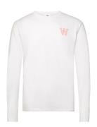 Mel Tirewall Ls T-Shirt Gots Tops T-Langærmet Skjorte White Double A By Wood Wood
