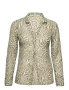 Anf Womens Wovens Tops Shirts Long-sleeved Multi/patterned Abercrombie & Fitch