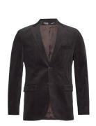 Slhslim-Boe Corduroy Blz B Noos Suits & Blazers Blazers Single Breasted Blazers Brown Selected Homme