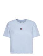 Tjw Cls Xs Badge Tee Tops T-shirts & Tops Short-sleeved Blue Tommy Jeans