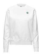 Jess Sweatshirt Tops Sweatshirts & Hoodies Sweatshirts White Double A By Wood Wood