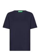 T-Shirt Tops T-shirts & Tops Short-sleeved Navy United Colors Of Benetton