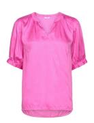 Rosefie - Shirt Tops Blouses Short-sleeved Pink Claire Woman