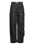 Raw Denim Cargo Pants Bottoms Trousers Cargo Pants Black REMAIN Birger Christensen