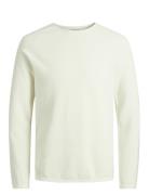 Jjehill Knit Crew Neck Noos Tops Knitwear Round Necks White Jack & J S