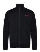 Linked Jacket Zip Designers Sweatshirts & Hoodies Sweatshirts Black HUGO