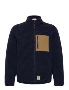 Hugh Fleece Jacket Tops Sweatshirts & Hoodies Fleeces & Midlayers Navy Fat Moose