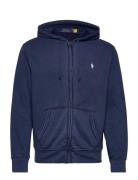 Spa Terry-Lsl-Knt Tops Sweatshirts & Hoodies Hoodies Blue Polo Ralph Lauren