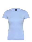 Soft Touch Short Sleeve Top Tops T-shirts & Tops Short-sleeved Blue Gina Tricot