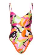 Rio V Neck Piece Badedragt Badetøj Multi/patterned Seafolly