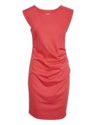 Kaindia Round-Neck Dress Kort Kjole Coral Kaffe