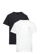 C-Neck T-Shirt 2-Pack Tops T-Kortærmet Skjorte Multi/patterned GANT