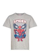 Tshirt Tops T-Kortærmet Skjorte Grey Spider-man