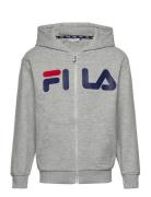 Balge Classic Logo Zip Hoody Sport Sweatshirts & Hoodies Hoodies Grey FILA