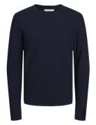 Jprblumiguel Knit Crew Neck Noos Tops Knitwear Round Necks Navy Jack & J S