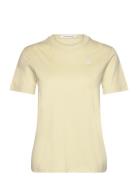 Ck Embro Badge Regular Tee Tops T-shirts & Tops Short-sleeved Yellow Calvin Klein Jeans