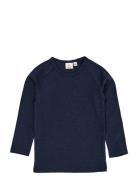 Melange Ls T-Shirt Tops T-shirts Long-sleeved T-Skjorte Navy Copenhagen Colors