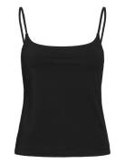 Cotton Shirt With Stud Detail Tops T-shirts & Tops Sleeveless Black Mango