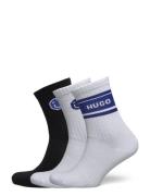 3P Qs Blue Des Cc W Lingerie Socks Regular Socks Multi/patterned HUGO BLUE