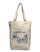 Grande Mare Canvas Tote Bag Shopper Taske Cream GANT