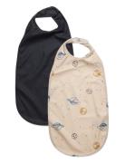 Long Pu Bib 2-Pack Baby & Maternity Baby Feeding Bibs Sleeveless Bibs Multi/patterned CeLaVi