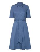 Cotton-Blend Shirtdress Designers Knee-length & Midi Blue Lauren Ralph Lauren