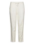 Onlcaro-Poptrash Easy Linen Bl Pnt Bottoms Trousers Straight Leg White ONLY