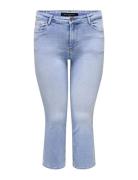 Carwilly Reg Sk Cropped Flared Dnm Tai17 Bottoms Jeans Flares Blue ONLY Carmakoma