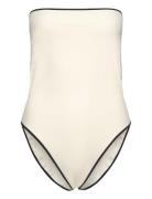 Nima White Swimsuit Badedragt Badetøj White ALOHAS