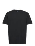 Uno Everyday Tee Chalk White Designers T-Kortærmet Skjorte Black Nudie Jeans