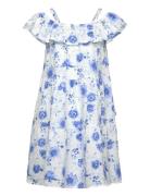 Dress Linen Off Shoulder Dresses & Skirts Dresses Casual Dresses Sleeveless Casual Dresses Blue Lindex