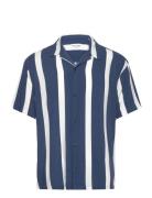 Jjjeff Resort Stripe Shirt Ss Relaxed Tops Shirts Short-sleeved Blue Jack & J S