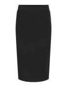 Vilie Hw Tube Skirt - Noos Knælang Nederdel Black Vila